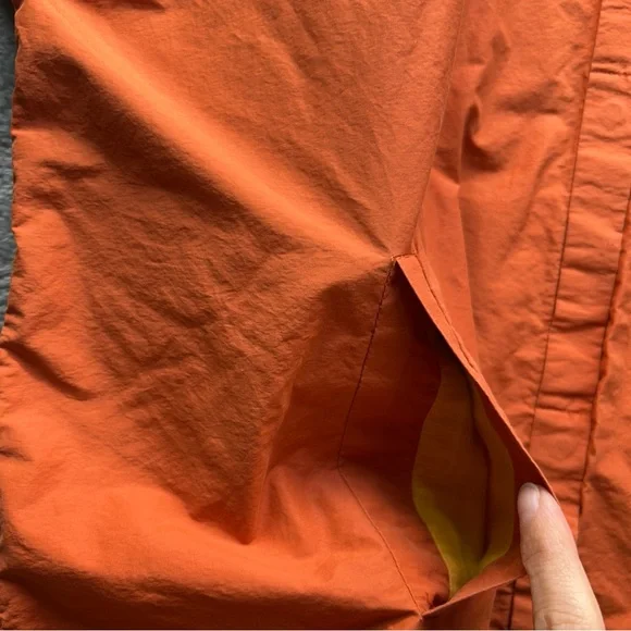 Eileen Fisher Vibrant Orange Windbreaker women’s small petite - Picture 14 of 15